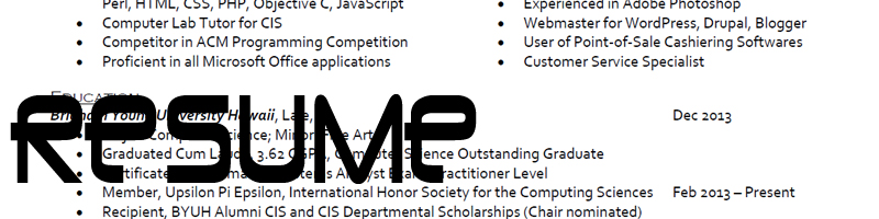 Resume